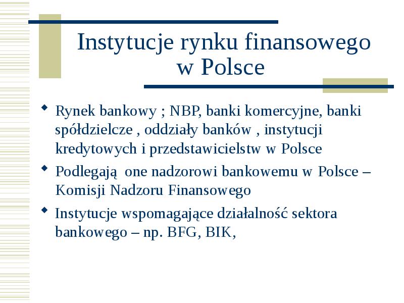 Rynek Kapitałowy I Finansowy. (Wykład 1)