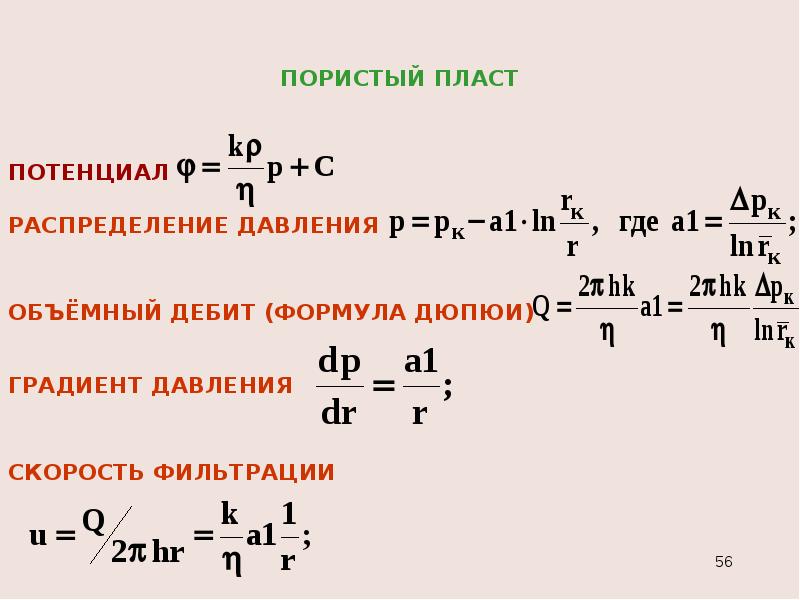 Градиент давления. Градиент давления формула Дюпюи. Градиент давления формула. Градиент пластового давления формула. Расчет градиента давления.