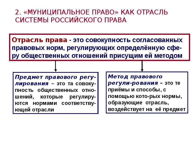 Муниципальное право как отрасль права презентация