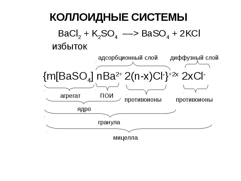 Baso4 схема. Формула мицеллы Золя сульфата бария. Строение мицеллы Золя сульфата бария. Строение мицеллы сульфата бария. Мицелла Золя baso4.