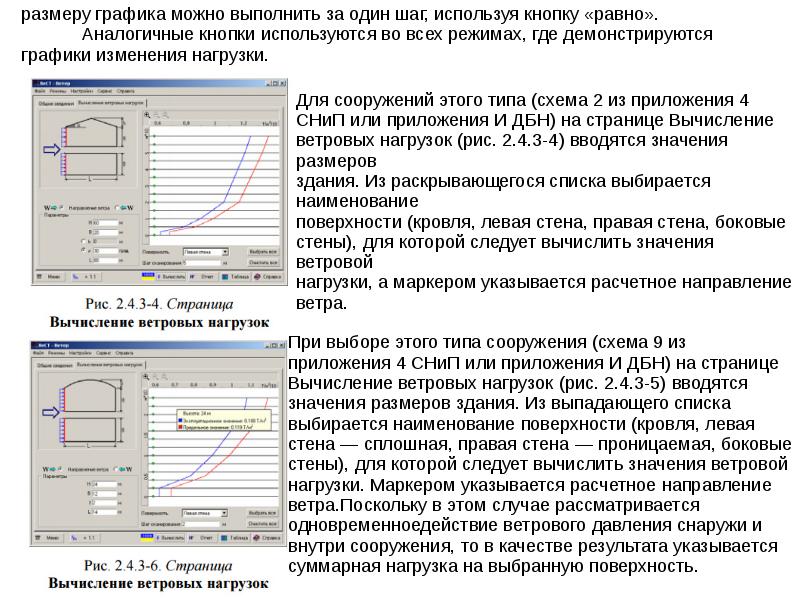 Схема ветровой нагрузки