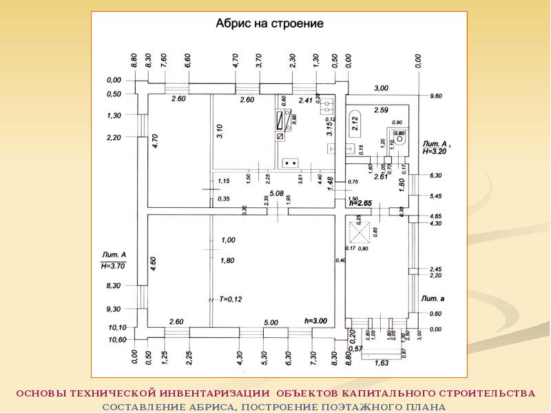 Составление поэтажного плана здания