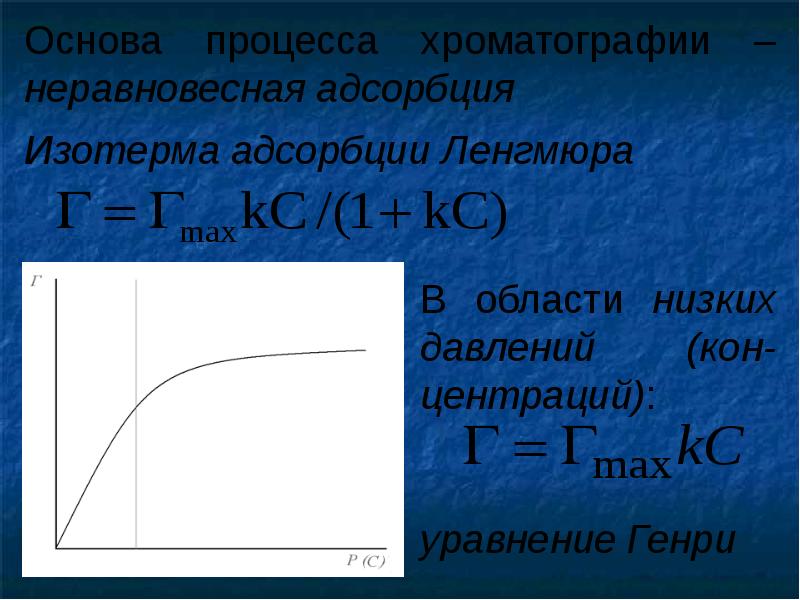 Изотерма адсорбции. Изотермы Ленгмюра и Генри. Адсорбционная изотерма Ленгмюра. Изотерма адсорбции Ленгмюра график. Изотермы сорбции Генри и Ленгмюра.