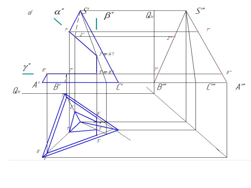 Как делать проекцию. Проекция пирамиды. Пирамида в трех проекциях. Три проекции. Пирамида в 3 проекциях.
