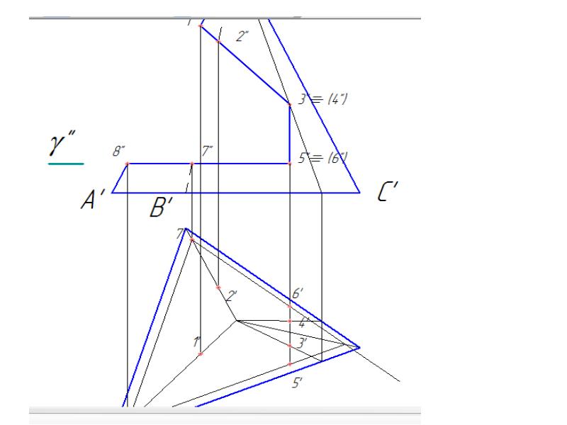 Проецирование пирамида чертеж в системе прямоугольных проекций