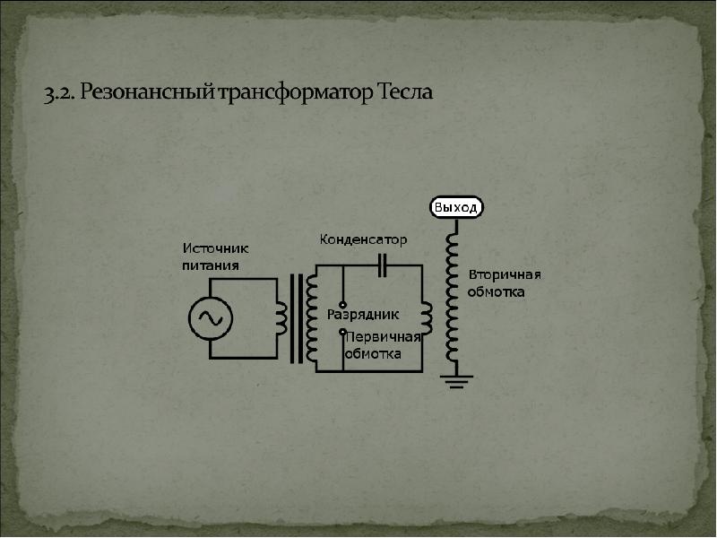 Проблема проекта трансформатор тесла