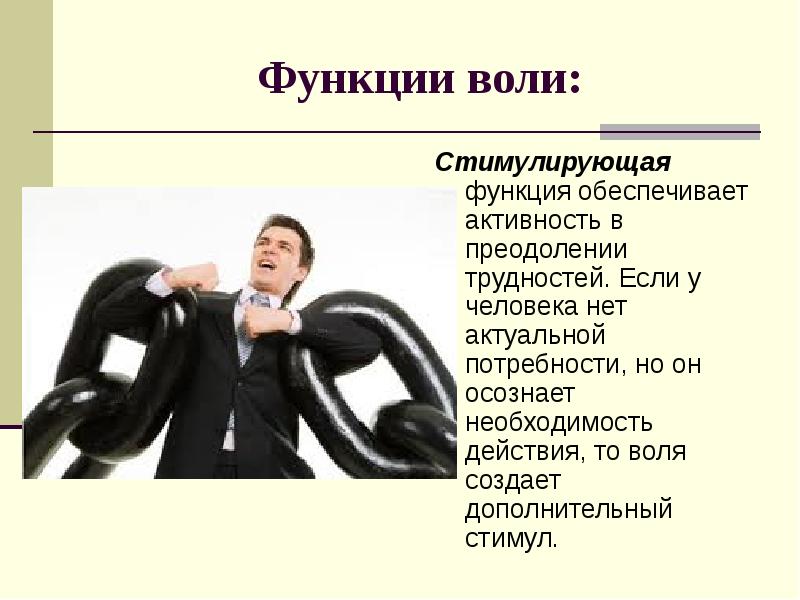 Необходимость действия. Функции воли. Стимулирующая функция воли. Функции воли человека. Функции воли регулирующая стимулирующая задерживающая.