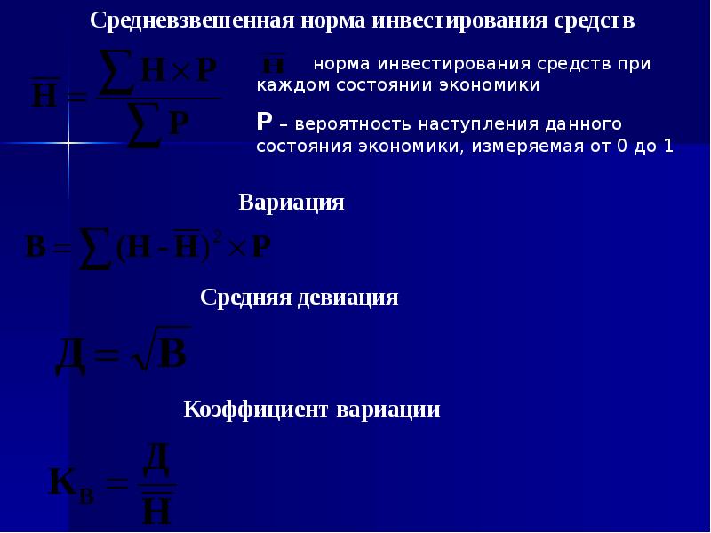 Норма инвестиций. Норма инвестирования это.