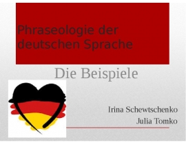  Phraseologie der deutschen Sprache