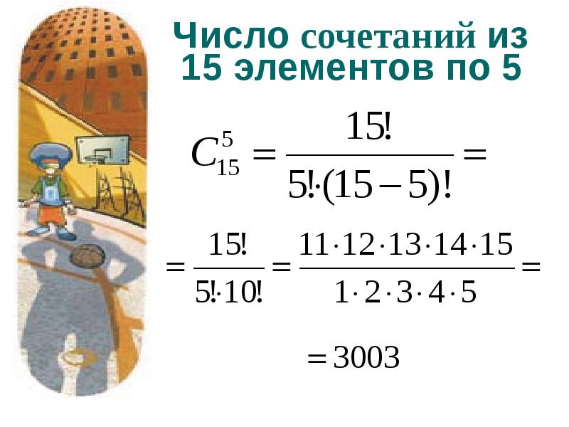 Число сочетаний из 4 по 2