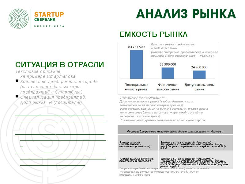 Шаблон бизнес плана pdf