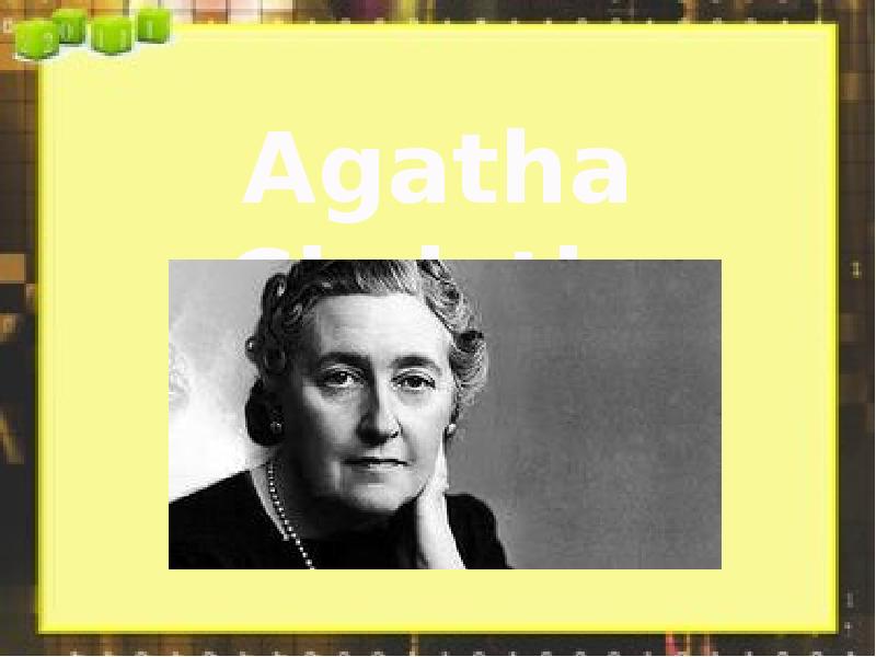 Agatha christie презентация на английском