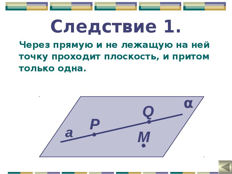 Плоскость притом только одна проходит через прямую