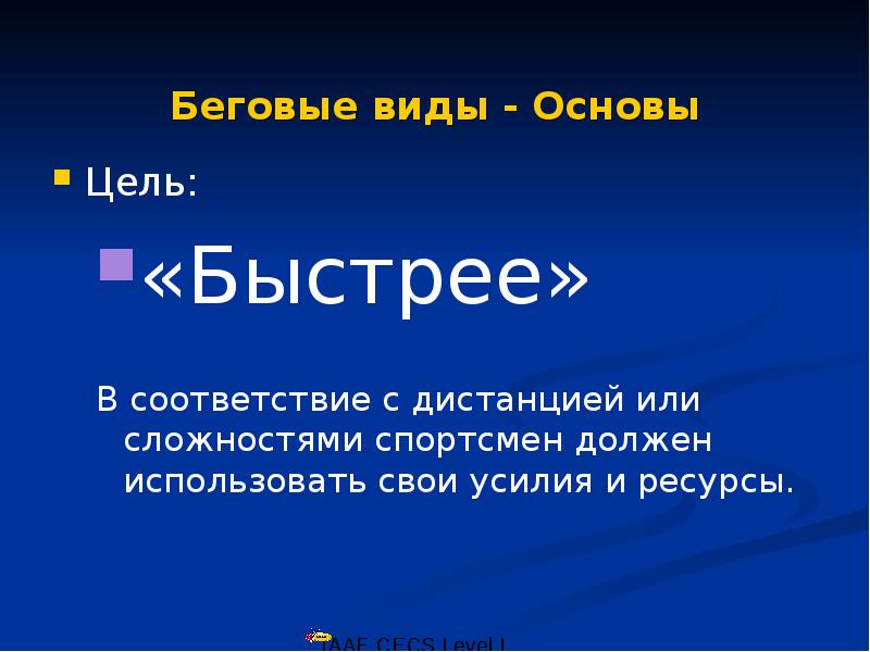 Быстрые цели. Виды основ. Цель основа всего.