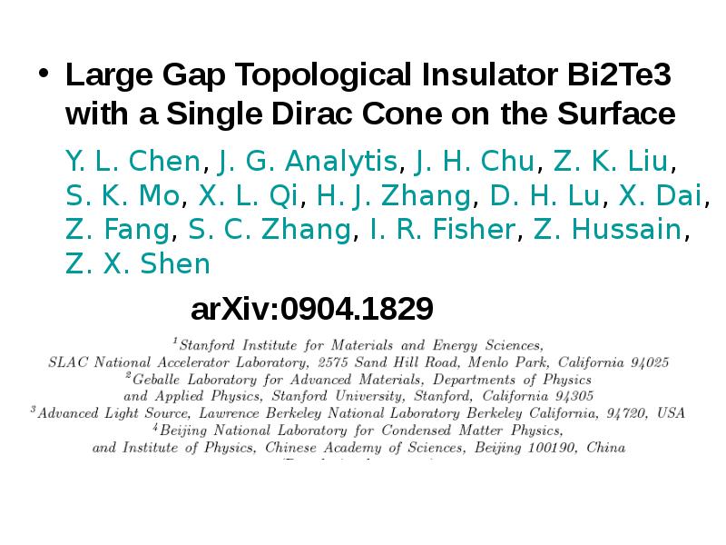Large Gap Topological Insulator Bi2Te3 with a Single Dirac Cone on