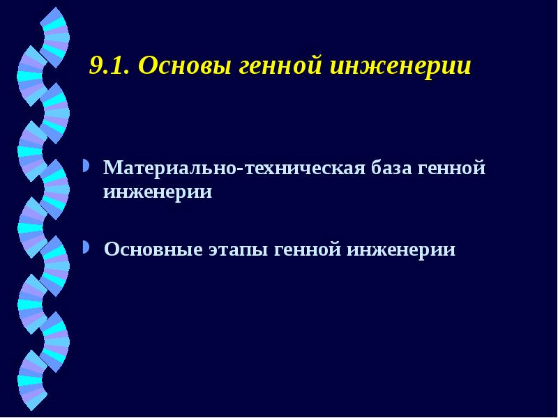 Индивидуальный проект генная инженерия