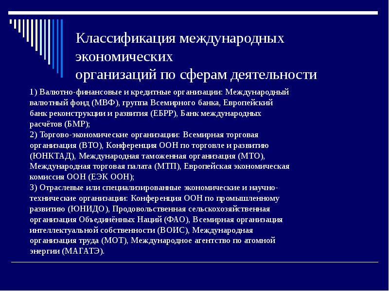 Международные валютно финансовые организации проект