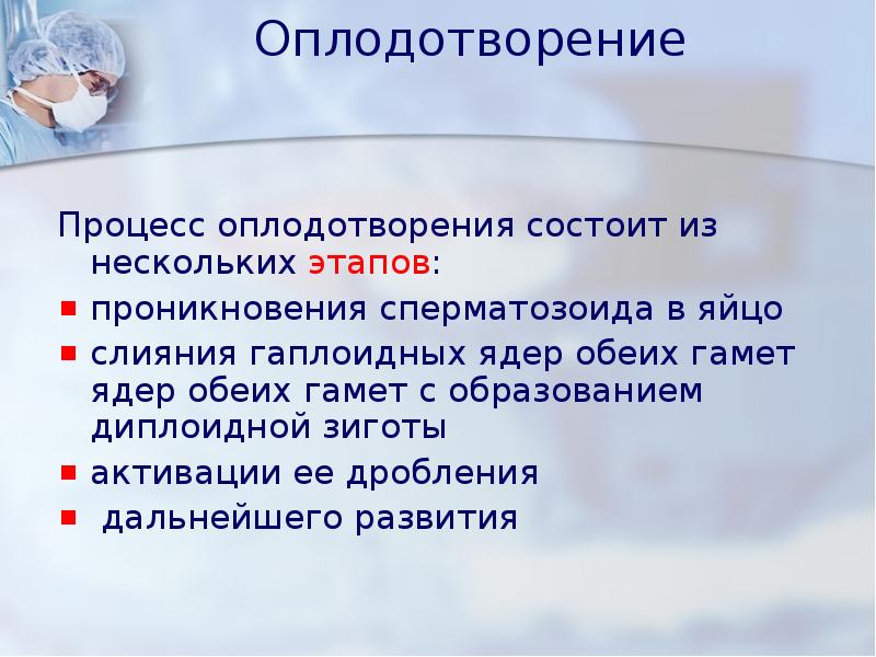 Презентация на тему оплодотворение