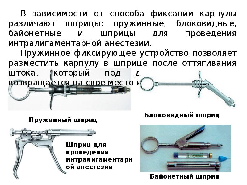 Методы обезболивания при лечении зубов презентации