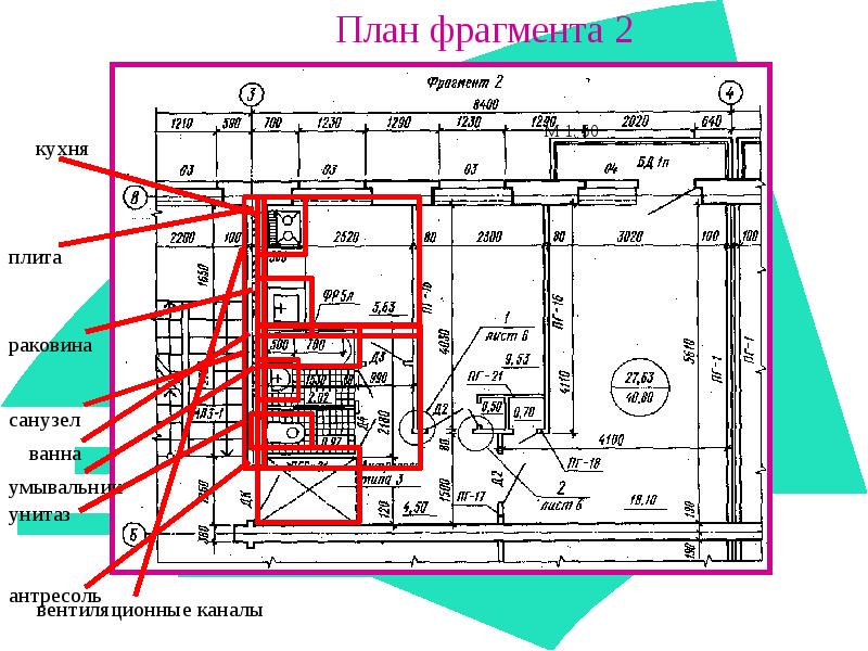 Как показать фрагмент плана на чертеже