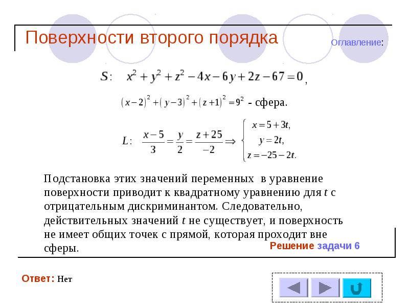 Поверхности второго порядка презентация