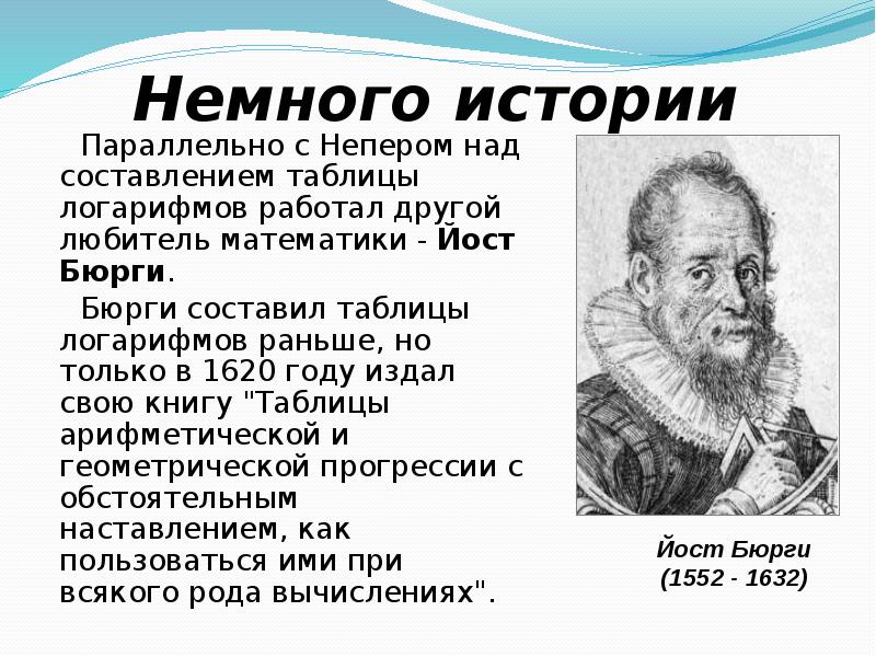 История логарифмов проект