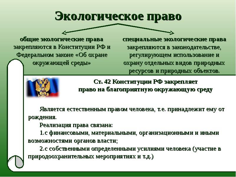 Международное экологическое право презентация