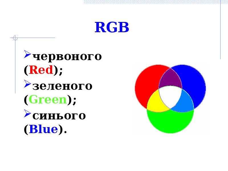 Red green blue