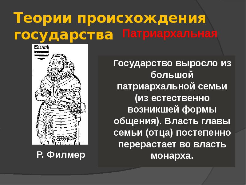 Патриархальная теория презентация