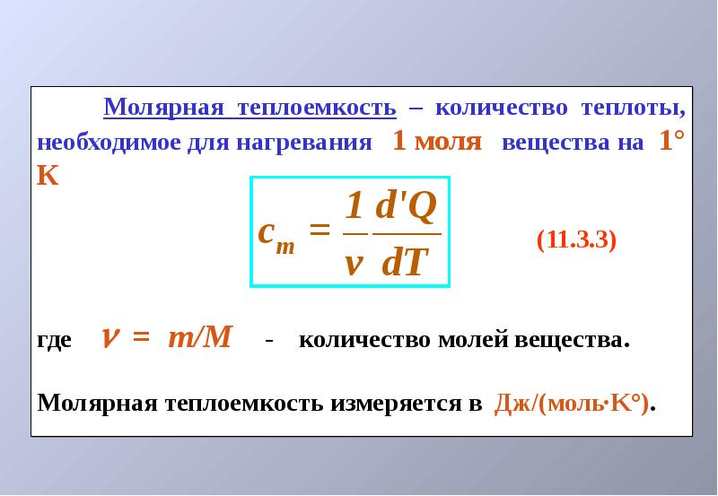 Презентация на тему теплоемкость