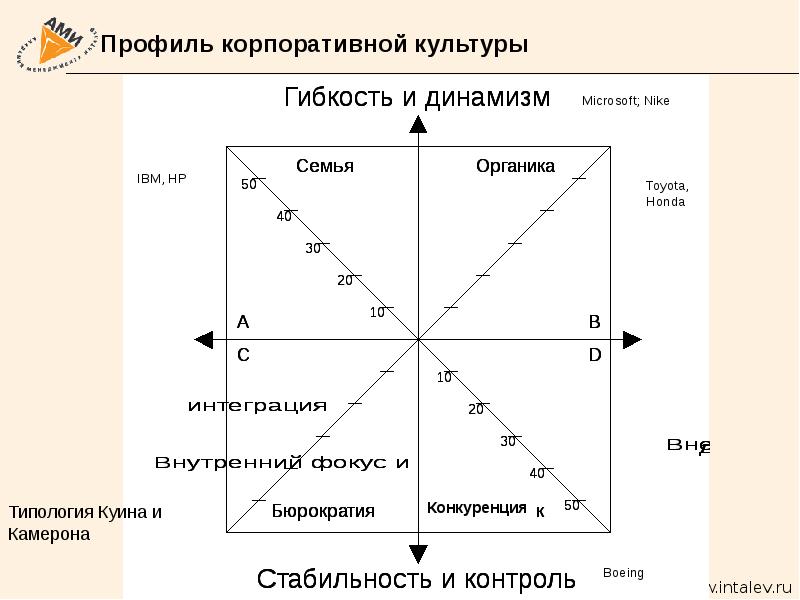 Камерон и куин. Профиль корпоративной культуры. Профиль организационной культуры. Построение профиля организационной культуры по Камерону и Куинну. Уровни организационной культуры.