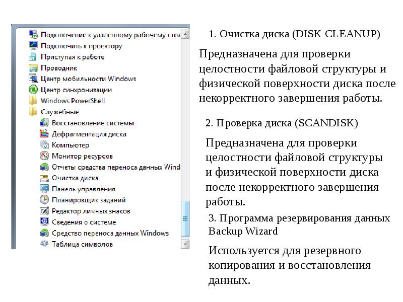 Совокупность всех программ на компьютере называют. Для чего предназначена программа проверки диска. Служебная программа очистка диска не предназначена для. Програма проверки цельности логическоц и физической структуры. Корректное завершение.