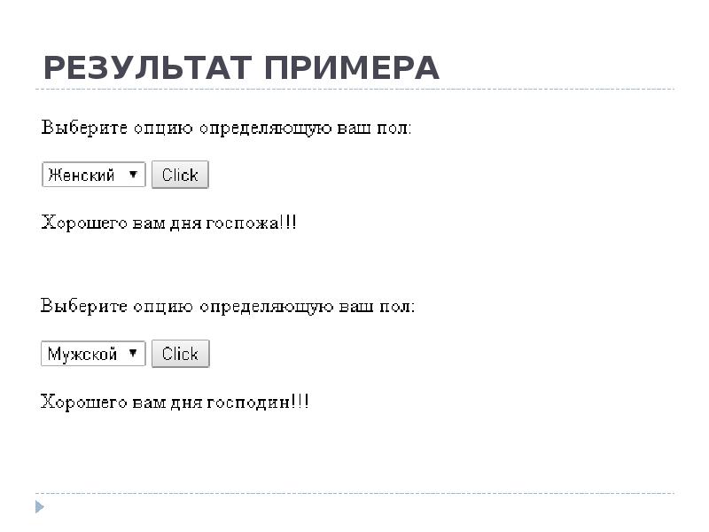 РЕЗУЛЬТАТ ПРИМЕРА