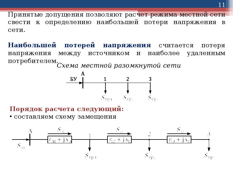 Расчет установившегося