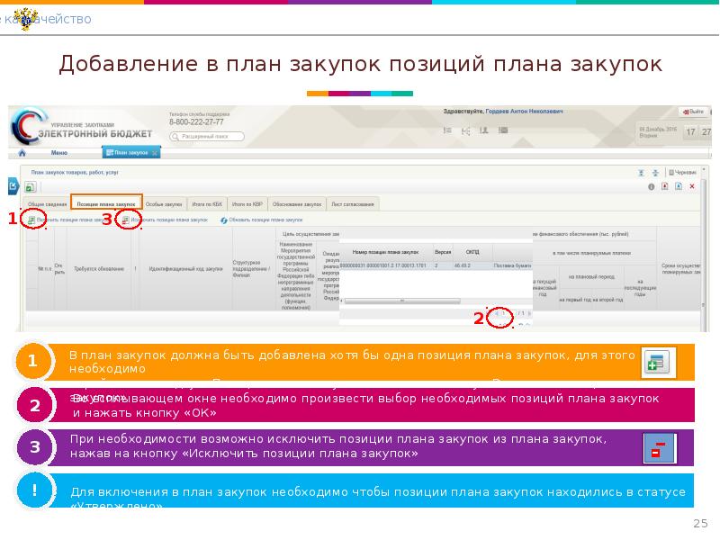 Неотыгранная позиция в плане графике в электронном бюджете