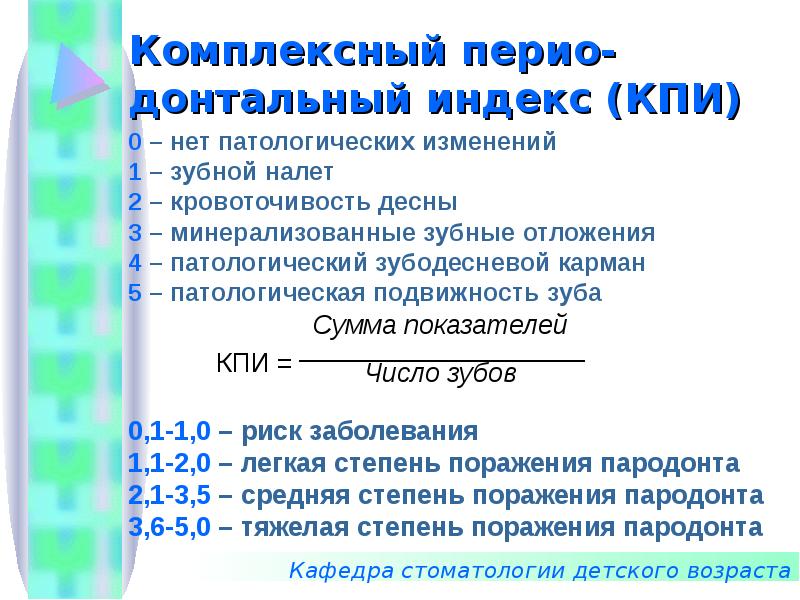 Комплексный пародонтальный индекс КПИ. Индекс КПИ В стоматологии. Определение индекса КПИ. Индекс Pi в стоматологии.