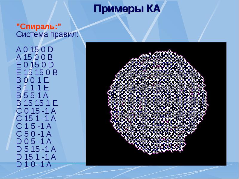 Клеточный автомат презентация