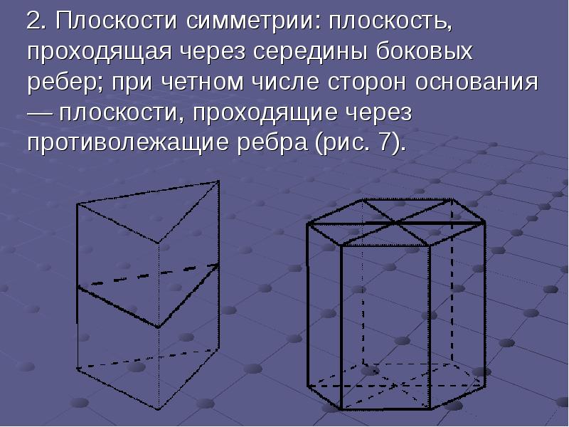 Призма плоскостью проходящей через середину. Плоскость симметрии. Плтосктость смимметрмими. Одна плоскость симметрии. Плоскость симметрии плоскости.