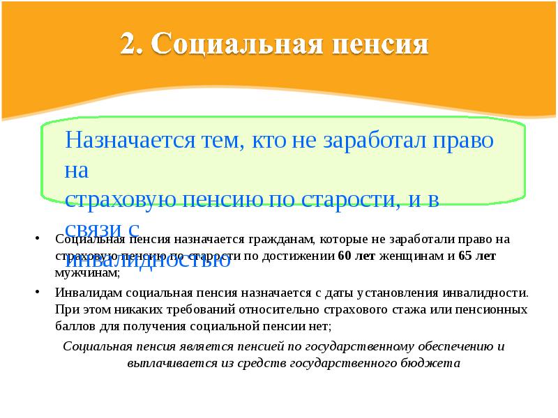 Пенсия презентация 7 класс