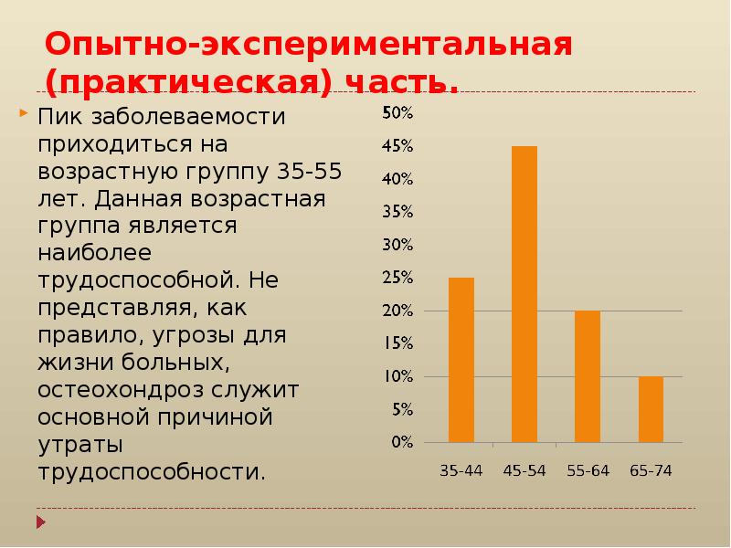 Презентация по остеохондрозу позвоночника