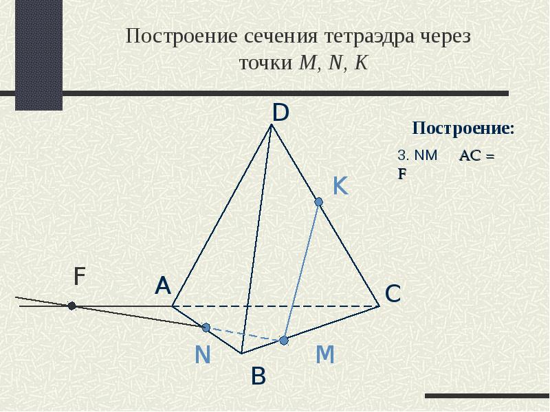 Тетраэдр и параллелепипед построение