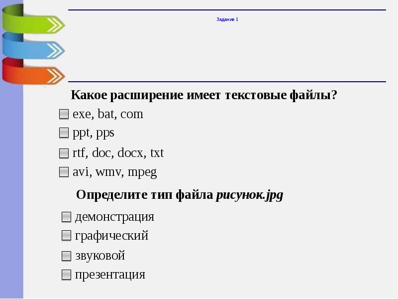 Какое расширение имеет файл компьютерной презентации