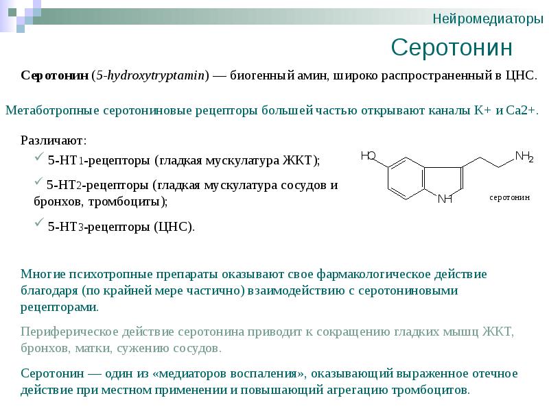 Нейромедиаторы