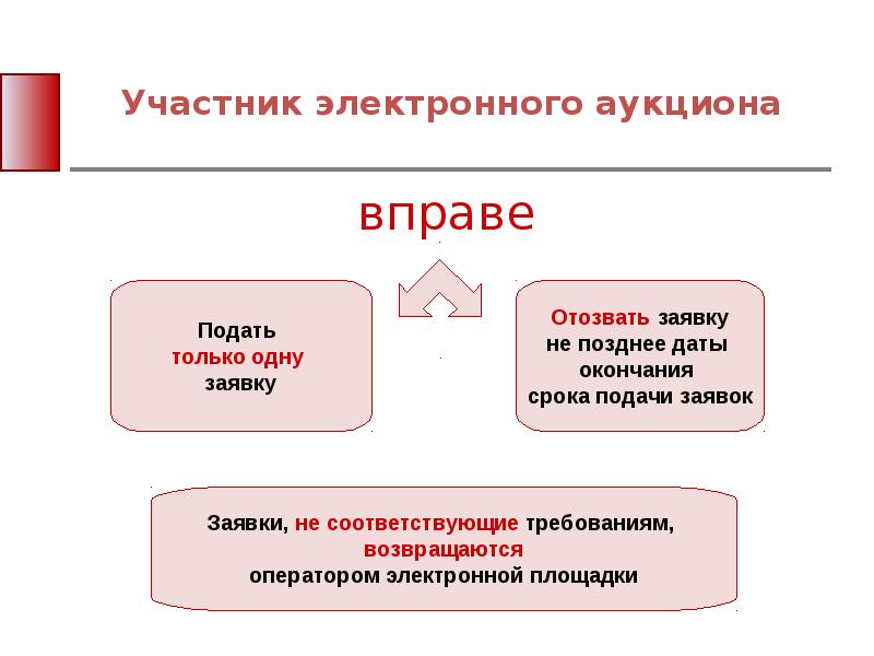 Подача заявки электронный аукцион