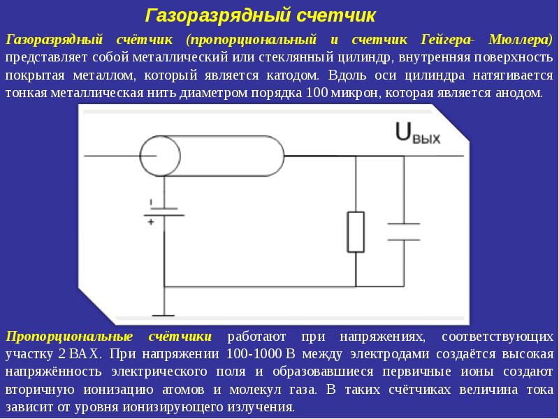 Газоразрядный счетчик схема