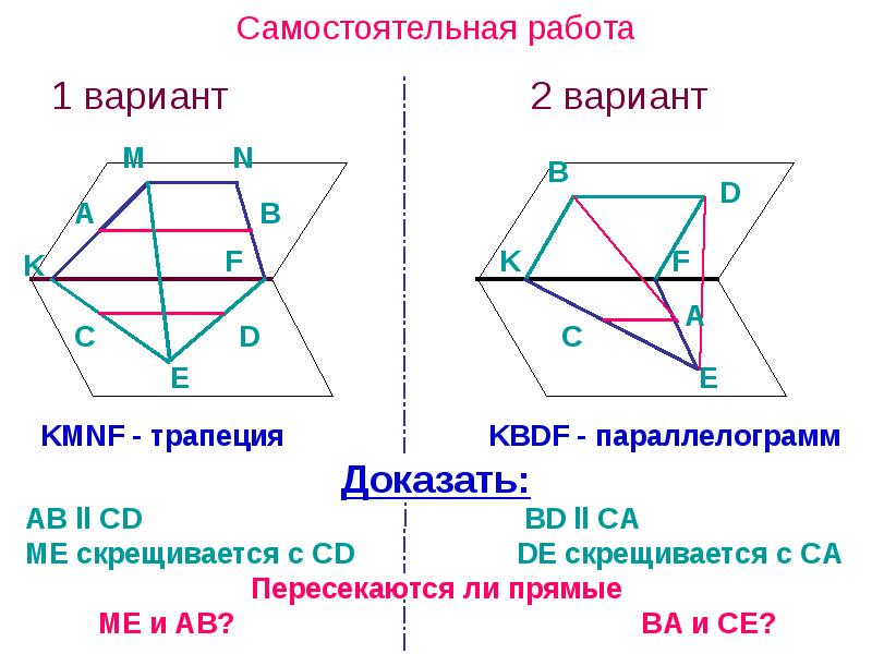 Самостоятельная работа
1 вариант Самостоятельная работа
1 вариант
