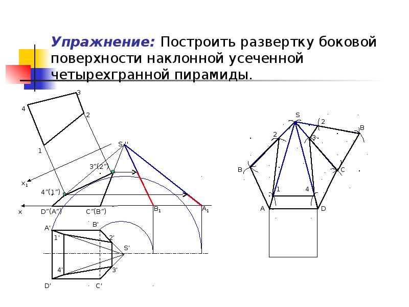 Развертка поверхностей призмы