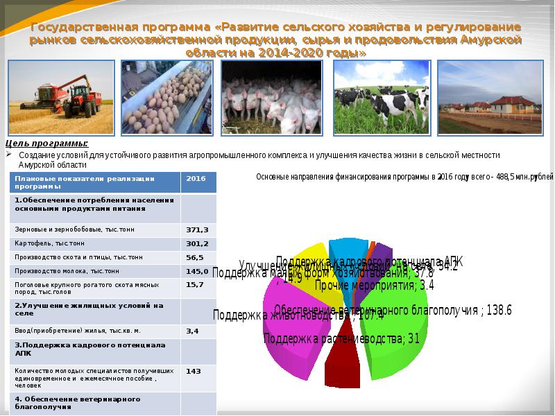 Программа развития сельского хозяйства