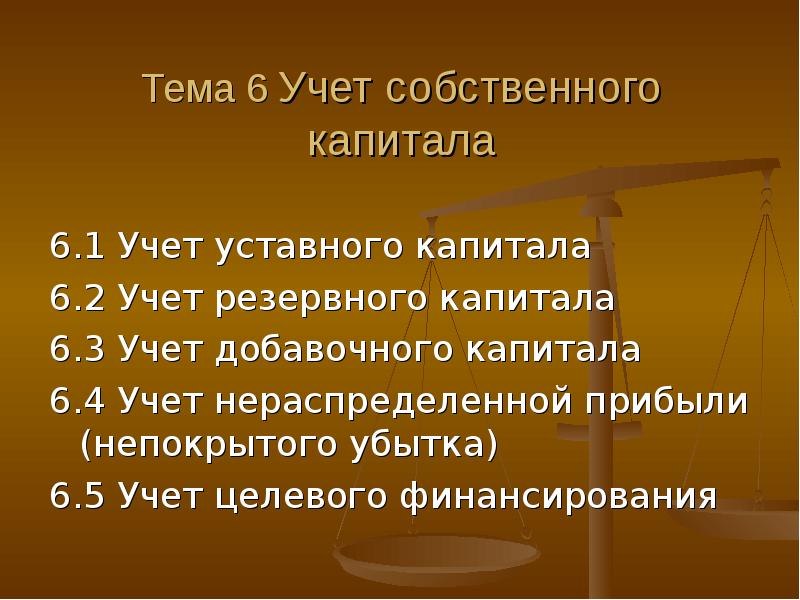 Учет резервного и добавочного капитала