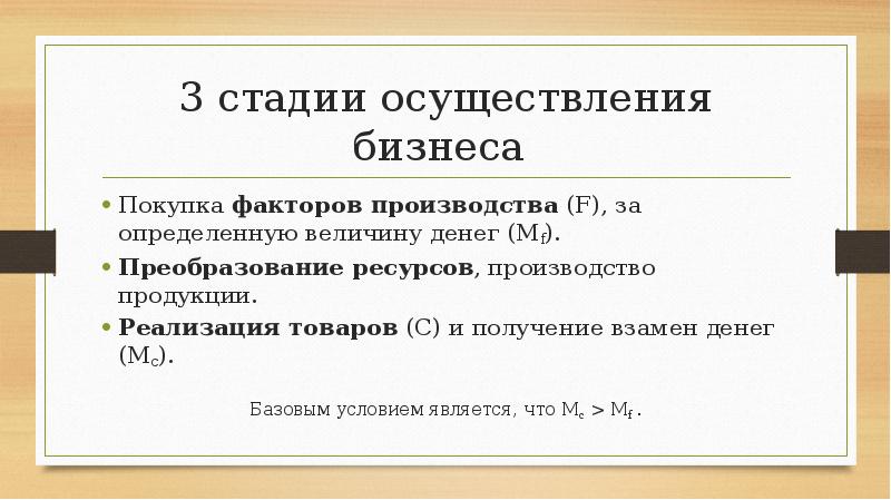 Получить взамен. Преобразование ресурсов. Стадия осуществления. Преобразование ресурсов производства в готовую продукцию или услугу. Получение взамен производного продукта денег или другого продукта.